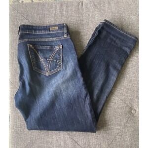 KUT From The Kloth Sz 10 Catherine Boyfriend Mid-rise Dark Wash Jeans